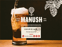 Tablet Screenshot of cervezamanush.com.ar